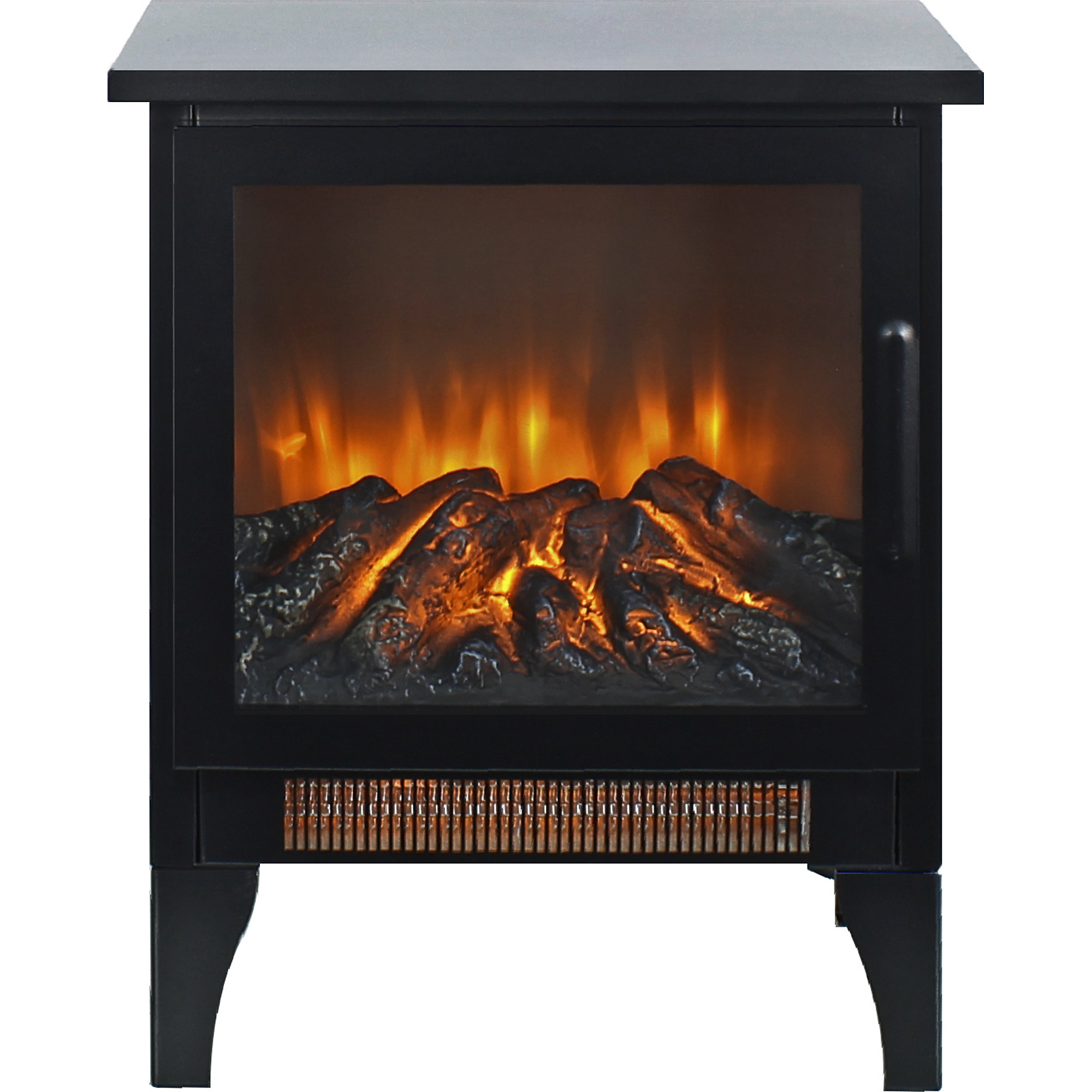 EdenDirect 3D Flame Electric Fireplace — 14in., Infrared Quartz Stove, 1400W/700W, Heats Up to 400 Sq. Ft., Model# NTEP205859